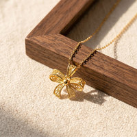 Collier Nœud Déclaration Polyvalent au Design Classique, Tendance Internationale, pour Femme, de Luxe, de Niche, en Cuivre Premium et Zircon, pour la Clavicule