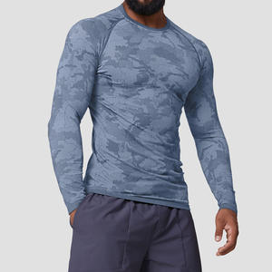 T-shirt de sport moulant à manches longues pour hommes, séchage rapide, idéal pour la course et l'entraînement – Vente en gros - Product Image 3