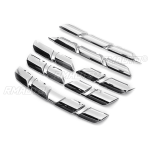 7 piezas para Renault Kadjar 2015 2016 2017, cubierta de rejilla delantera, moldura cromada ABS, adorno protector para el capó, adhesivo. - Product Image 2