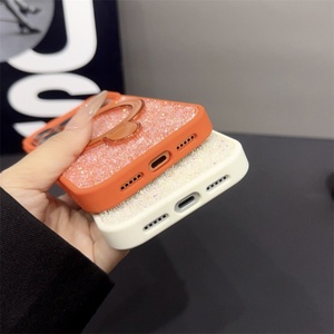 Funda de Lujo con Purpurina Brillante y Anillo Soporte Cuadrado para iPhone 17, 17 Air, 17 Pro Max - Funda para Mujer - Product Image 5