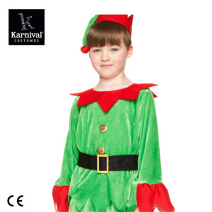 ODM Toute Vente Enfants Fête <span class=keywords><strong>De</strong></span> Noël Performance Costume Ensemble Velours Outfit pour Garçon Elf & Santa Helper Comprend Pantalon et Haut - Product Image 5