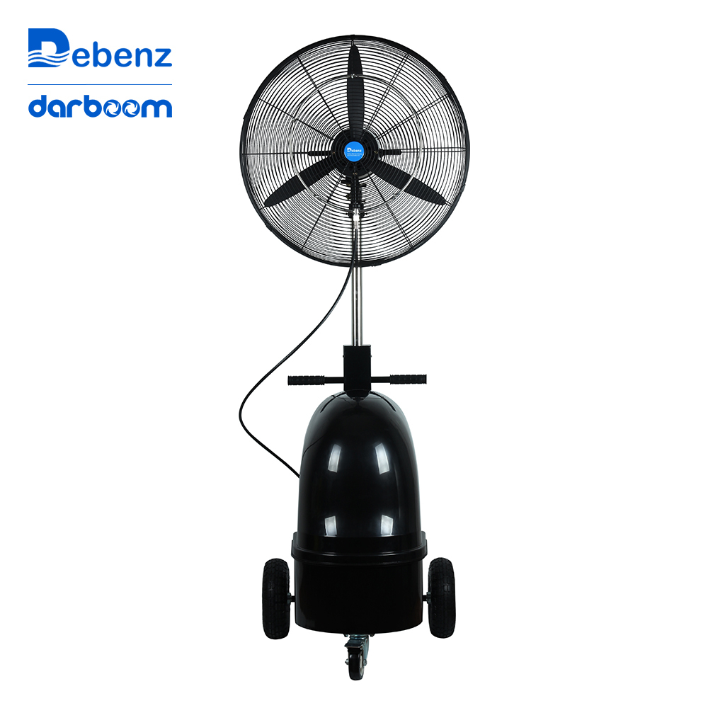 26 pouces spécification industrielle jet d'eau vapeur ventilateur de support de brume