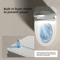 Nouvelle toilette intelligente ergonomique pour usage domestique - Pas de limite de pression d'eau, couvercle automatique, personnalisable, montage mural