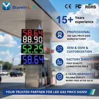 Panneau d'affichage numérique LED pour prix de l'essence, affichage des prix du carburant, tableau des prix de l'essence, affichage LED pour station-service, panneau d'affichage LED extérieur pour prix