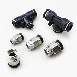 M4 M6 M8 M10 M12 Air Hose Fitting BSP Types of Air Compressor Fittings Pneumatic Quick Push-in Compressed Air Fittings