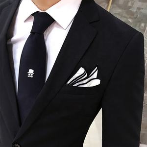 Traje de hombre <span class=keywords><strong>elegante</strong></span> (Blazer + chaleco + Pantalones) Versión Coreana de negocios de moda para hombres Traje de <span class=keywords><strong>caballero</strong></span> profesional de boda ajustado 2017 - Product Image 4