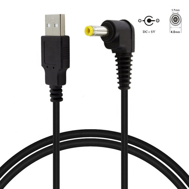 USB to DC 4.0x1.7mm Barrel Jack Power Cable Charger Cord for PSP 3000 2000 1000, Tablet, Cellphone, Laptop, Netbook, Electronics