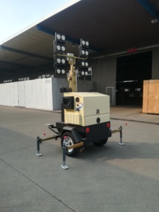 Nhà máy sản xuất bán hàng trực tiếp LED i9t1200/1600 chiếu sáng di động tháp Powered by Kubota Máy phát điện diesel thiết lập - Product Image 4