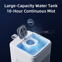Ventilador de Aire Acondicionado Portátil para Espacios Pequeños, Bajo Nivel de Ruido, Alimentado por USB/CA, Aire Acondicionado Portátil para Viajes, Campamentos y Escritorio