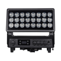 Projecteur LED 24x50W RGBW 4-en-1 IP65 Haute Puissance DMX512 pour Extérieur, Lumière de Scène Mobile, Projecteur Mural, Éclairage DJ et Fêtes