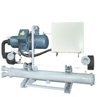Refroidisseur refroidi à l'eau de 100 tonnes Capacité de refroidissement du refroidisseur à vis pour refroidisseur de 396 KW 120 HP