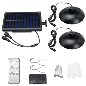 Lámpara Colgante Solar LY de 5W con Doble Cabezal LED, Impermeable para Exteriores, con Control Remoto para Jardín, Patio y Terraza - Product Image 2