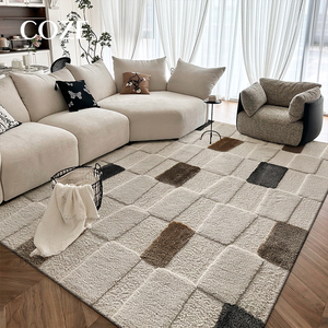 <span class=keywords><strong>Tapis</strong></span> moderne à motif brique, haut de gamme, tufté à la main, à boucles, écologique, <span class=keywords><strong>antidérapant</strong></span> et doux pour salon et <span class=keywords><strong>chambre</strong></span> à coucher - Product Image 2