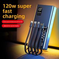 Batterie externe haute capacité avec câble intégré, mini, très vendue, charge super rapide 22,5 W avec prise