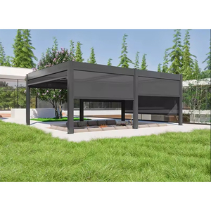 <span class=keywords><strong>Pergola</strong></span> <span class=keywords><strong>Bioclimatique</strong></span> en Aluminium Robuste et Antirouille, Toit Rigide en Alliage d'Aluminium, Taille Personnalisée en Usine, Idéale pour Zones de Loisirs et Complexes Hôteliers - Product Image 5