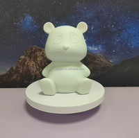 Ours en résine de haute qualité à peindre soi-même, ours en vinyle blanc fait main, sculpture à peindre par transfert de peinture fluide, pour Noël, Halloween, enfants et adultes