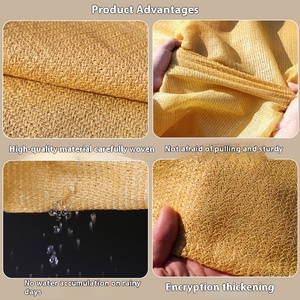 Filet d'ombrage isolant thermique en HDPE beige pour extérieur, protection solaire pour cour, balcon, piscine, serre - Product Image 2