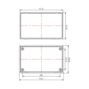 Nhà sản xuất tùy chỉnh nhỏ ABS nhựa điện tử bao vây Card mạng vỏ không dây hộp nối bao vây - Product Image 4