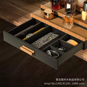 Wooden Cosmetic Storage Rack 3 Tier <b>Desktop</b> Organizer For Makeup Perfume Bathroom Vanity <b>Shelf</b> - Product Image 4