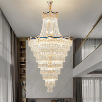 Lustre suspendu LED en cristal K9 doré de luxe DUOMEIJU pour la maison, le bureau et les salles de banquet de villas