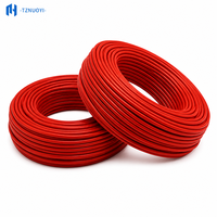 Câble en caoutchouc silicone à 3 conducteurs résistant aux hautes températures, diamètre extérieur 4,5 mm, fil électrique flexible pour élément chauffant