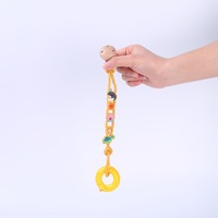 Chaîne anti-perte pour la dentition, attache de sucette en silicone, jouet pour bébé, sangle pour biberon, corde anti-chute, modèle 65, paquet unique