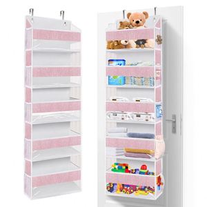 Custom Home Multifunctional Door Hanging Storage Bag With Five <b>Large</b> Pockets Over the Door Organizer - Product Image 2