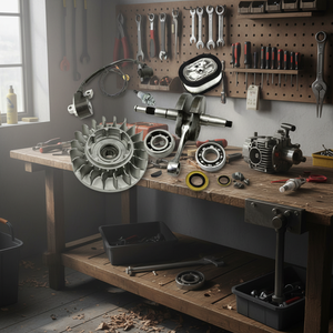 Kit Ricambi Modello NGK per Motosega MS660 066: Candela, Volano, Albero Motore, Bobina di Accensione, Filtro Aria, Cuscinetto a Sfera Scanalato - Product Image 3