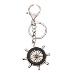 Porte-clés moderne en caoutchouc avec ancre de voilier et pendentif en métal, petits cadeaux - Product Image 2