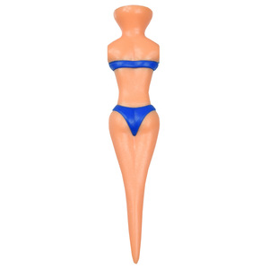 Logotipo personalizado Beauty Tee Golf Bikini Personalizado de bambú y madera 83mm de longitud Tees de golf - Product Image 5