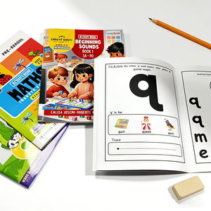 Завод-производитель |   Настраиваемые развивающие книги для детей с мягкой обложкой: обучающие алфавиту и рисованию, на скрепке, из мелованной бумаги - Product Image 2