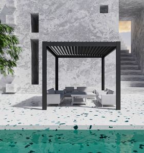 Pérgola eléctrica de aluminio personalizada para jardín, <span class=keywords><strong>cubierta</strong></span> de toldo con persianas para exteriores, característica impermeable, producto Gazebo para pabellón - Product Image 1