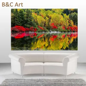 Nhà máy cung cấp tùy chỉnh kích thước lớn kỹ thuật số cảnh quan ảnh tường nghệ thuật in UV in trên tấm Acrylic - Product Image 3