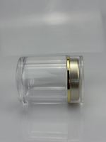 Bouteille à double paroi en acrylique pour poudre d'herbes, conteneur de luxe pour suppléments et pilules de vitamines, service OEM personnalisé