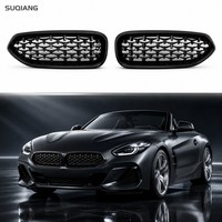 Paire de grilles avant G29 gauche et droite OE 51138091295 51138091296, Noir brillant motif ciel étoilé, Ensemble de grilles pour BMW Z4