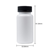 Bouteille en plastique PET durable de 150 ml pour capsules, conteneur pour comprimés, flacon à vitamines, service OEM pour le remplissage de produits de santé