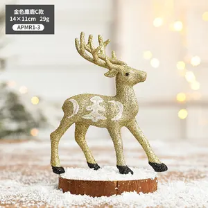 Noël Golden Elk renne décoration de noël fournitures élan de noël orignal pour la décoration de noël