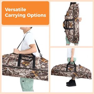 Étui à arc souple imperméable avec échantillon gratuit, bandoulière rembourrée, sac de transport pour arc de chasse, organisateur d'arcs et flèches, antivol - Product Image 6