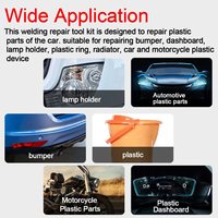 Kit de réparation de pare-chocs de voiture de Machine de soudure en plastique d'agrafeuse chaude de 50W avec quatre types d'agrafes