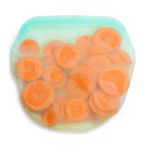 Reusable Eco-friendly Zipper Reusable Silicone Food Grade Storage Bag