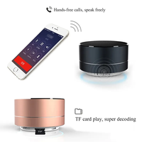 Mini haut-parleur Bluetooth portable en métal, haut-parleur sans fil avec lumière LED RGB, son stéréo, haut-parleur d'extérieur avec micro, carte TF, radio FM