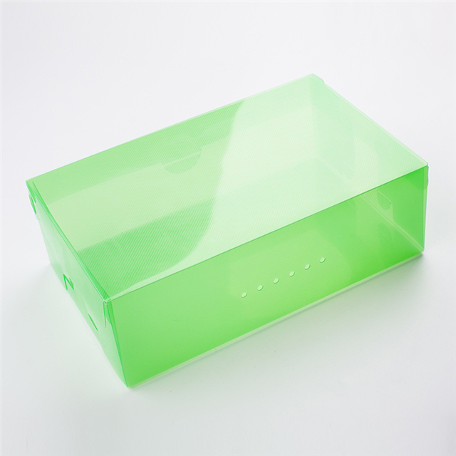 High Quality Custom PP Foldable Shoe Clear Plastic Box
