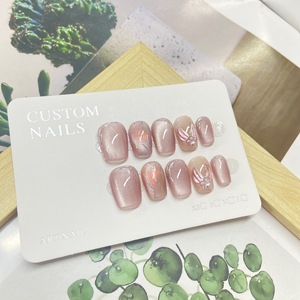 <span class=keywords><strong>Ongles</strong></span> press-on roses faits main Ice Spring Summer, courts, carrés, effet miroir <span class=keywords><strong>gel</strong></span> scintillant, <span class=keywords><strong>faux</strong></span> <span class=keywords><strong>ongles</strong></span> en acrylique glacé, extra courts - Product Image 3