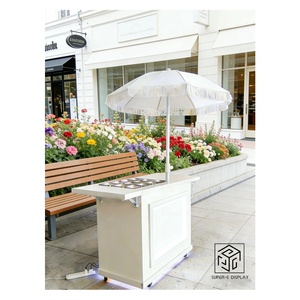 รถเข็นขนมเคลื่อนที่สำหรับงานแต่งงาน ตกแต่งเองได้ พับเก็บได้ พร้อมไฟ - Product Image 1