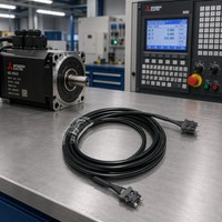 Cable de Comunicación para Servomotor Mitsubishi MR-J3 MR-J4, Inmunizado a EMI, Reforzado con Termocontraíble, Conector Industrial