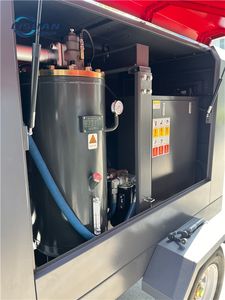 เครื่องอัดอากาศแบบสกรูเคลื่อนที่ LISHAN สำหรับงานกลางแจ้ง ใช้หล่อลื่นด้วยน้ำมัน สำหรับงานเหมืองและเหมืองหิน ใช้ไฟ AC กำลังไฟ 132 กิโลวัตต์ ระบายความร้อนด้วยอากาศ ทำงานเงียบ - Product Image 5