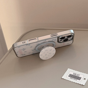 <span class=keywords><strong>Cover</strong></span> protettiva protettiva per <span class=keywords><strong>iPhone</strong></span> 16 15 14 13 12 Pro con supporto magnetico a fiore blu - Product Image 5