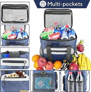 Muestra gratuita, venta al por mayor, bolsa térmica personalizada, impermeable, portátil, para entrega de pizza o comida para llevar - Product Image 5