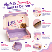 Boîte d'emballage personnalisée pour boulangerie e-commerce avec logo, boîte d'expédition en carton ondulé pour biscuits, desserts, coffrets cadeaux et marques de confiseries