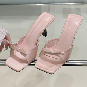 Nouvelles sandales d'été à talons hauts imprimé léopard pour femmes, élégantes et sexy, style européen et américain - Product Image 6